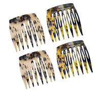 Itkcozcg 4 pezzi finitura lucida pettini laterali francesi per donne acetato accessori per capelli tenuta sicura per chignon twist chignon