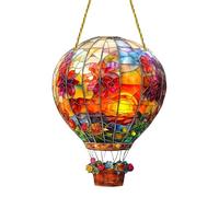 Itkcozcg Acchiappasole in mongolfiera ad aria calda da appendere alla finestra in acrilico da appendere alla parete Decori colorati per decorare la casa e il giardino dei bambini