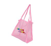 Itkcozcg Borsa a rete riutilizzabile a prova di sabbia per raccogliere texture in nylon per spiaggia e viaggi all'aperto Spiaggia essenziale della maglia per la raccolta delle conchiglie