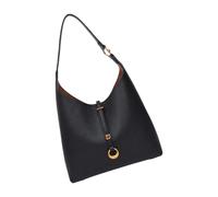 Itkcozcg Borsa a secchiello alla moda resistente all'usura PU borse ascellari per le donne casual borsa con manico superiore spazioso interno quotidiano essenziale borsa per la spesa da donna, Nero