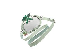 Itkcozcg Borsa a tracolla borse a tracolla trasparenti messaggeri tasca donna Itabag Toted Borse Borse a tracolla per donna trasparente Toted, Verde, One Size