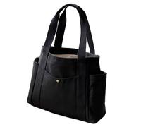 Itkcozcg Borsa di tela di canapa di progettazione ergonomica Borse del pranzo della borsa del computer portatile per i pendolari e gli appassionati di moda borsa di tela di Tote Bag con la chiusura