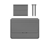 Itkcozcg Borsa multifunzione per computer portatile, con scomparto portaoggetti e supporto ventilato per laptop da 13", 14", 15", 16", in pelle PU, con supporto di fissaggio, ventilazione termica