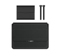 Itkcozcg Borsa multifunzione per computer portatile, con scomparto portaoggetti e supporto ventilato per laptop da 13", 14", 15", 16", in pelle PU, con supporto di fissaggio, ventilazione termica