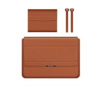 Itkcozcg Borsa multifunzione per computer portatile, con scomparto portaoggetti e supporto ventilato per laptop da 13", 14", 15", 16", in pelle PU, con supporto di fissaggio, ventilazione termica