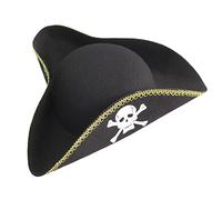 Itkcozcg Cappello tricorno di Halloween Per Bambini Adulti Festa di Halloween Cosplay Costume Puntelli Tricorno Cappello Per Il Partito Pirata Uomini Adulti