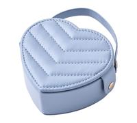 Itkcozcg Caso cosmetico amichevole del cuore del pianificatore dei gioielli di viaggio con il caso di viaggio trasportabile della sostanza immunitaria dei gioielli