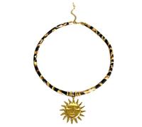 Itkcozcg Collana alla moda in acciaio inossidabile con stampa leopardata morbida corda per donne alla moda e catena unica per gli amanti dei gioielli