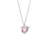 Itkcozcg Collana con ciondolo a forma di cuore, collana alla moda con ciondolo a forma di cuore, per donne, gioielli, feste, ragazze, donne, regali
