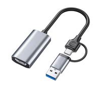 Itkcozcg Copper-Core - Adattatore video da tipo C a USB per trasmissioni fluide, creazione di contenuti e alimentazione della fotocamera, scheda di acquisizione USB C portatile