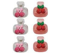 Itkcozcg Copri spazzolino in miniatura con ciliegie, contenitore antipolvere impermeabile per attività all'aperto o copertura igienica per la casa, 6 pezzi, Bellezza di massa