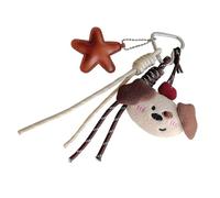 Itkcozcg Elegante portachiavi in peluche a forma di orso, accessorio per borse e borse con ciondolo per coloro che apprezzano i disegni dei cartoni animati e calmanti accessori per borse, C