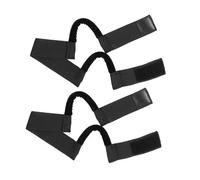 Itkcozcg Fasce elastiche regolabili, 2 pezzi, multiuso, sicure per parrucche, colore nero, rosa, rosso