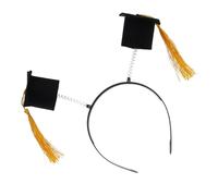 Itkcozcg Fascia per capelli resistente regolabile dei cappucci di laurea di slittamento con il piccolo copricapo di dottorato stereoscopico per l'evento di inizio