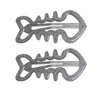 Itkcozcg Fermaglio per capelli a lisca di pesce in metallo liscio blu glitterato forte tenuta per lo sport yoga quotidiano