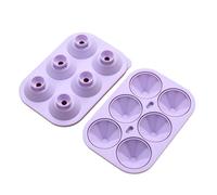 Itkcozcg Forma irregolare stampo in silicone rotondo per ghiaccio per bevande creative e feste ghiaccioli che fanno strumento