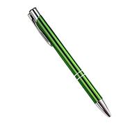 Itkcozcg Forniture per ufficio, penna a sfera retrattile in metallo di alta qualità, 1,0 mm, per ufficio, donne, uomini, insegnanti, Verde, 13.9 x 0.9 cm, Forniture per ufficio