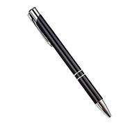Itkcozcg Forniture per ufficio, penna a sfera retrattile in metallo di alta qualità, 1,0 mm, per ufficio, donne, uomini, insegnanti, Nero , 13.9 x 0.9 cm, Forniture per ufficio