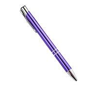 Itkcozcg Forniture per ufficio, penna a sfera retrattile in metallo di alta qualità, 1,0 mm, per ufficio, donne, uomini, insegnanti, Viola, 13.9 x 0.9 cm, Forniture per ufficio