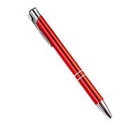 Itkcozcg Forniture per ufficio, penna a sfera retrattile in metallo di alta qualità, 1,0 mm, per ufficio, donne, uomini, insegnanti, Rosso, 13.9 x 0.9 cm, Forniture per ufficio