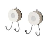 Itkcozcg Gancio da cucina in stile moderno con potenti ventose, confezione da 2 elementi di fissaggio per bagno