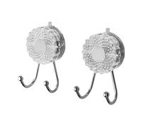 Itkcozcg Gancio da cucina in stile moderno con potenti ventose, confezione da 2 elementi di fissaggio per bagno