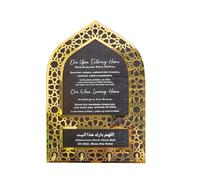 Itkcozcg Gancio decorativo Mihrab Designs appendiabiti con traduzione inglese di benedizione per ingressi di casa da appendere alla parete