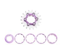 Itkcozcg Kit di conversione a velocità singola per mountain bike e bici da strada in lega di alluminio 16T 18T biciclette a singola velocità volano cassette ingranaggi