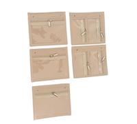 Itkcozcg Libro portatile per gioielli, con 5 pagine, fodera morbida per la sicurezza dei graffi, facile da portare in viaggio