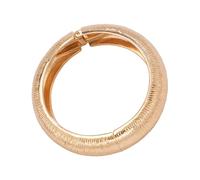 Itkcozcg Moda Perle Impreziosito Ampio Noodles Bangle Spring Operated Chiusura Regolabile Fit Acciaio Inox Gioielli Chiusura a Molla Regolabile, Misura unica, come descritto