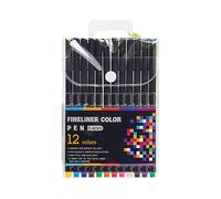 Itkcozcg Penna colorata del gel multicolore della penna del diario della penna 0.4MM dell'ago della punta dell'ago della penna di disegno di colore assortito per la codifica