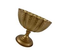 Itkcozcg Piccolo vaso da fiori dorato mobile da giardino alto per centrotavola matrimonio per esigenze di coltivazione indoor o outdoor vasi d'oro invecchiato