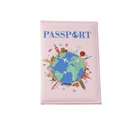 Itkcozcg Porta passaporti Custodia a portafoglio da viaggio Accessori da viaggio Stampa a colori Copertine per passaporti globali per carte di credito Custodia per passaporto in pelle PU Custodia per