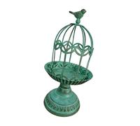 Itkcozcg Portacandele decorativo in metallo per gabbie per uccelli, centrotavola per la casa, accessori per feste di nozze, piante da appendere