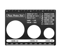 Itkcozcg Righelli da cucina essenziali per la cucina, strumento di misurazione della pasta, struttura in metallo, perfetto per il controllo della dieta, gestione delle porzioni, pasta, righelli per