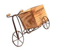 Itkcozcg Rusty Iron Biciclette Fioriera per la coltivazione e la decorazione di piante Facile da proteggere l'ambiente esterno soluzione all'aperto vasi