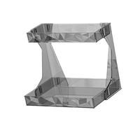 Itkcozcg Scaffale cosmetico multiplo degli organizzatori di strato per stoccaggio di trucco con la progettazione robusta di strati regolabili per Vanity Co del bagno