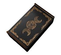 Itkcozcg Scatola rettangolare in legno organizer per carte da gioco scatola per denaro moneta scatola per il trasporto di caramelle Tarocchi aziendali Tarocchi carta