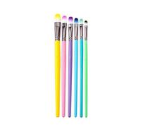 Itkcozcg Set di 6 pennelli per ufficio, pennelli professionali con punta rotonda a punta in nylon, pennelli acrilici per artisti, Punta della lingua, Size reference picture, Forniture per ufficio