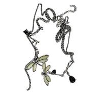 Itkcozcg Sofisticata collana con ciondolo a forma di libellula, lunghezza regolabile, collana girocollo unica per gioielli alla moda per feste individuali
