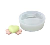 Itkcozcg Stampi in silicone a forma di ali di cuore, stampi per sapone per candele, sapone, cioccolato, per torte di caramelle, fondente, cottura