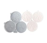 Itkcozcg Stampo in resina portachiavi in silicone per portachiavi in resina epossidica stampo per ciondolo con foro per la creazione di gioielli