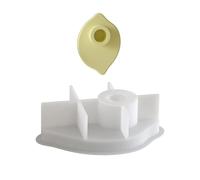 Itkcozcg Stampo in silicone morbido facile da rilasciare, a forma di frutta, basi per candele, texture in silicone per progetti e uso domestico