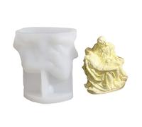 Itkcozcg Stampo in silicone per realizzare candele, Madre di Dio, stampi in resina epossidica, ideale per ornamenti artigianali e decorazioni per la casa
