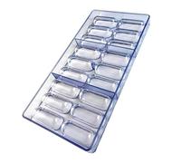 Itkcozcg Stampo ovale a forma di pillole a forma di 18 pozzi, per caramelle, cioccolatini, accessori da forno, strumento per stampaggio di pasta di zucchero