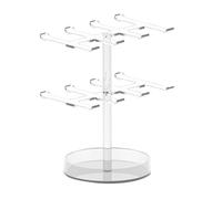 Itkcozcg Supporto portatile in acrilico multifunzionale per orecchini collane robusta base artistica e display decorativo da viaggio per uso domestico espositore per gioielli in acrilico