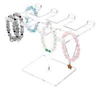 Itkcozcg Supporto portatile in acrilico multifunzionale per orecchini collane robusta base artistica e display decorativo da viaggio per uso domestico espositore per gioielli in acrilico