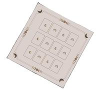 Itkcozcg Velvetss Tarocchi Panno da lettura Simboli occulti Velluti artistici Divinazione Stuoie per pratica spirituale Accessorio pieghevole Tarocchi Rituale Mat