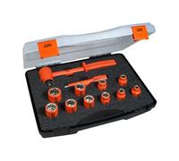 ITL Insulated 1.3cmD Metrico Presa Set 12 Pezzi 8-21mm Include Ratchet ITL03111