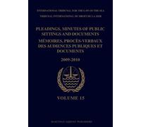 ITLOS Pleadings, Minutes of Public Sittings and Documents / M (Copertina rigida)